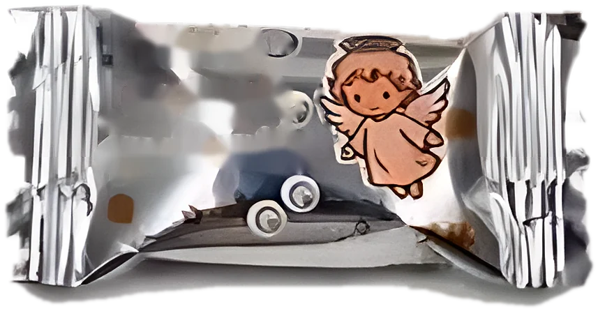 Dulce con mensaje: Tienes un ángel que te cuida